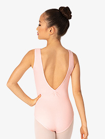 Theatricals - Girls Cotton Pinched V-Back Tank Leotard